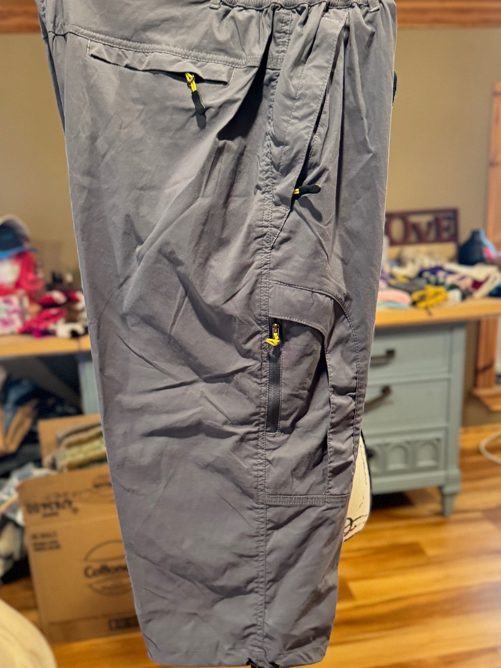 Men's Lightweight Gray Cargo Pants